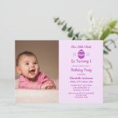 Eerste verjaardag van Little Chick Easter Kaart (Staand voorkant)