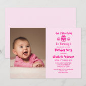 Eerste verjaardag van Little Chick Easter Kaart (Voorkant / Achterkant)