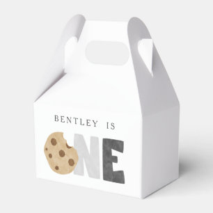 Eerste verjaardag van melk en koekjes bedankdoosjes