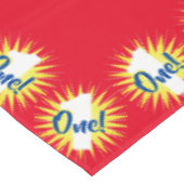 Eerste verjaardag van nederful Cute Colorful Tafelkleed (Gekanteld)