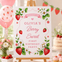 Eerste verjaardag welkomstbord 'Berry Sweet'