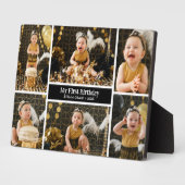 Eerste verjaardag zes fotocollage fotoplaat (Zijkant)