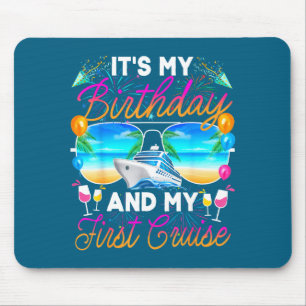 Eerste verjaardags cruise verjaardagsfeest muismat