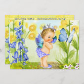 Eerste verjaardagsfeestje prinses kaart (Voorkant / Achterkant)