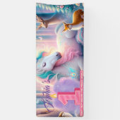 Eerste verjaardagsfeestje  spandoek (Verticaal)