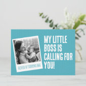 Eerste verjaardagsfeestje Uitnodiging (Staand voorkant)