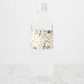 Eerste verjaardagsfeestje waterlabels, Boho Waterfles Etiket (Achterkant)