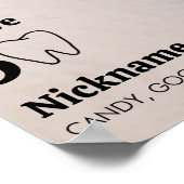 Eerste Verjaardagsfoto Milestone Poster (Hoek)