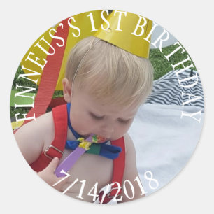 Eerste Verjaardagsfoto Stickers