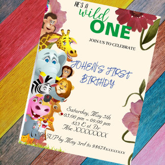Eerste verjaardagskaart save the date