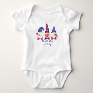 Eerste vierde juli van dit jaar: rood wit blauw romper