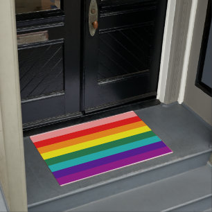 Eerste vlag voor regenboogpride deurmat