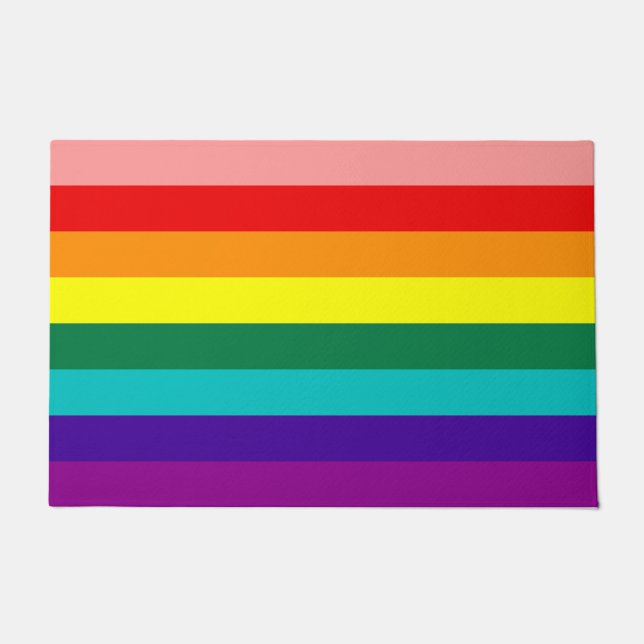 Eerste vlag voor regenboogpride deurmat (Voorkant)