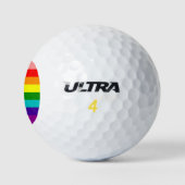 Eerste vlag voor regenboogpride golfballen (Logo)