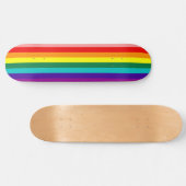 Eerste vlag voor regenboogpride skateboard (Horizontaal)