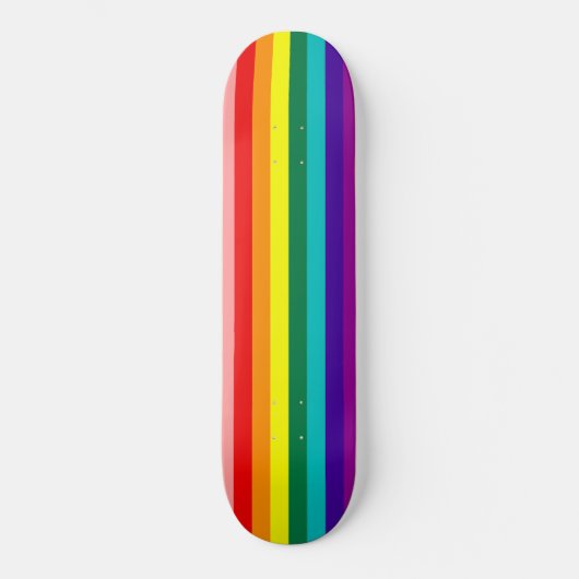 Eerste vlag voor regenboogpride skateboard (Voorkant)