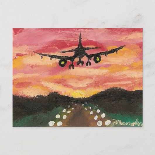 Eerste vlucht briefkaart (Voorkant)