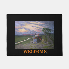 "Eerste vlucht!" Deurmat