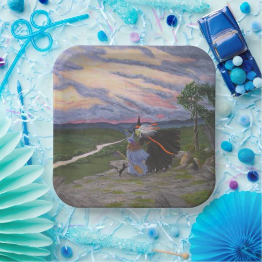 Eerste vlucht papieren bordje (Feest)