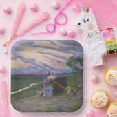 Eerste vlucht papieren bordje (Feest)