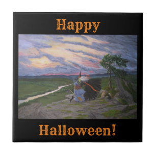 "Eerste vlucht!" Tegeltje