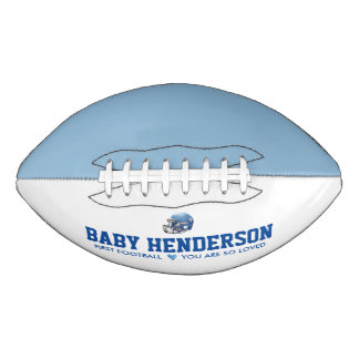 Eerste voetbal baby shower prop voor de baby american football
