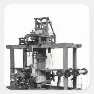 Eerste volledig geautomatiseerde loom vierkante sticker