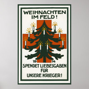 Eerste Wereldoorlog Duitse Propagandaposter Kerst Poster