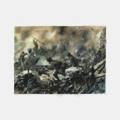 Eerste Wereldoorlog: Franse Slag om Verdun Fleece Deken (Voorkant (Horizontaal))
