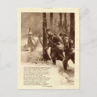 Eerste Wereldoorlog, oorlogspoëzie Briefkaart