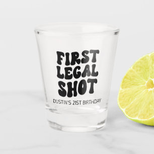 Eerste wettelijke Shot Retro Black, aangepast op 2 Glas