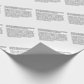 Eerste wijziging van de Grondwet Cadeaupapier (Hoek)