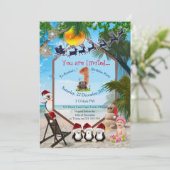 Eerste zomervakantiefeest kaart (Staand voorkant)