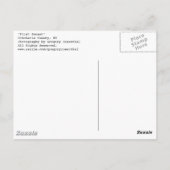 eerste zonsondergang briefkaart (Achterkant)