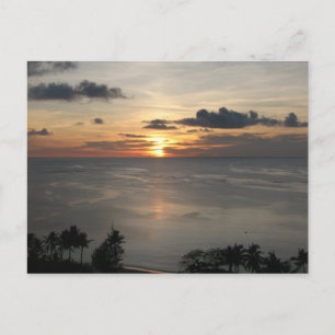 Eerste zonsondergang in Guam Briefkaart