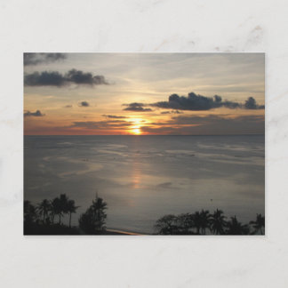 Eerste zonsondergang in Guam Briefkaart