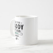 Eerste zwangerschapsaankondiging voor man binnenko koffiemok (Voorkant links)