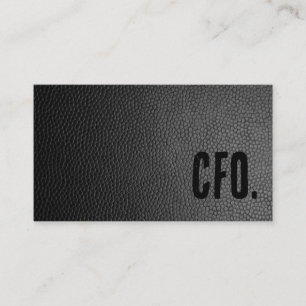 Eerste zwarte nepleer CFO Visitekaartje