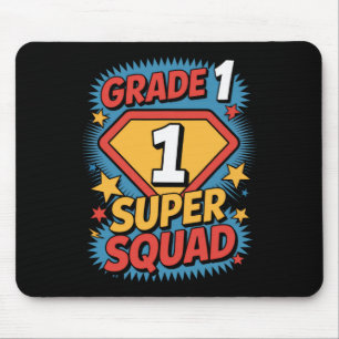 Eerstegraads Superhelden Squad 1e Jaar Kinderen Te Muismat