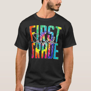 Eerstegraads Tie Dye Waarderingsdag Hallo Terug Na T-shirt