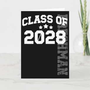 Eerstejaars klas van 2028 eerstejaarsstudent 2028 kaart