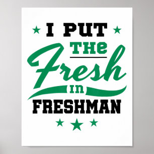 Eerstejaars Ninth Grade 9e Grappige Ck naar school Poster