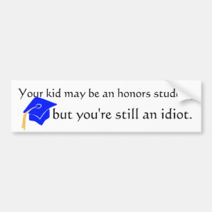 eersteklas student bumpersticker