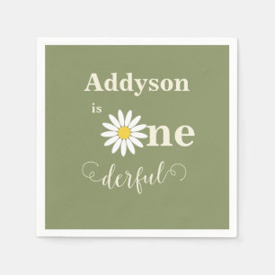 Eervolle eerste verjaardag servet