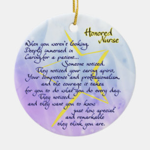 Eervolle Verpleegster Ornament