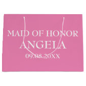 Eervolmaagd Elegante op maat gemaakte naam cadeaus Groot Cadeauzakje (Voorkant)