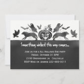 Eery Creatures Halloween Party Invitation Kaart (Voorkant)