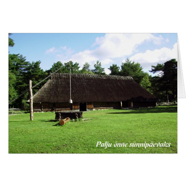 Eesti / Estland / Estonian Geburtstags Karte (Devant horizontal)