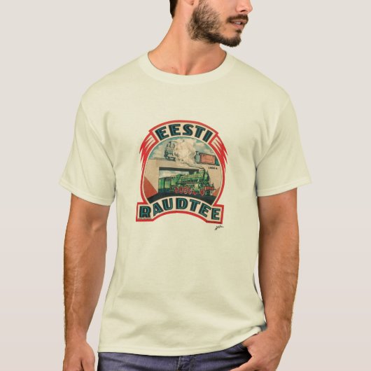 Eesti Raudtee - T-shirt estonien de chemin de fer (Devant)