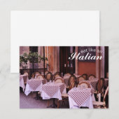 Eet als een Italiaanse fotokaart Notitiekaartje (Voorkant / Achterkant)